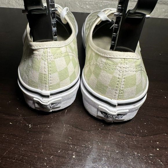 Vans Off The Wall Authentic Checkerboard Pastel Green Sneaker 507452 Womens Sz 8 - Picture 5 of 8